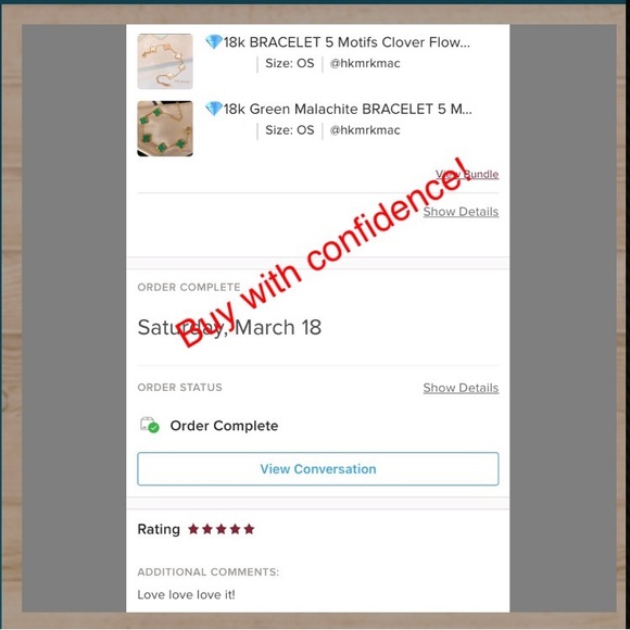 💎18k Green Malachite BRACELET 5 Motifs Clover Flower DESIGNER INSPIRED - Picture 5 of 5